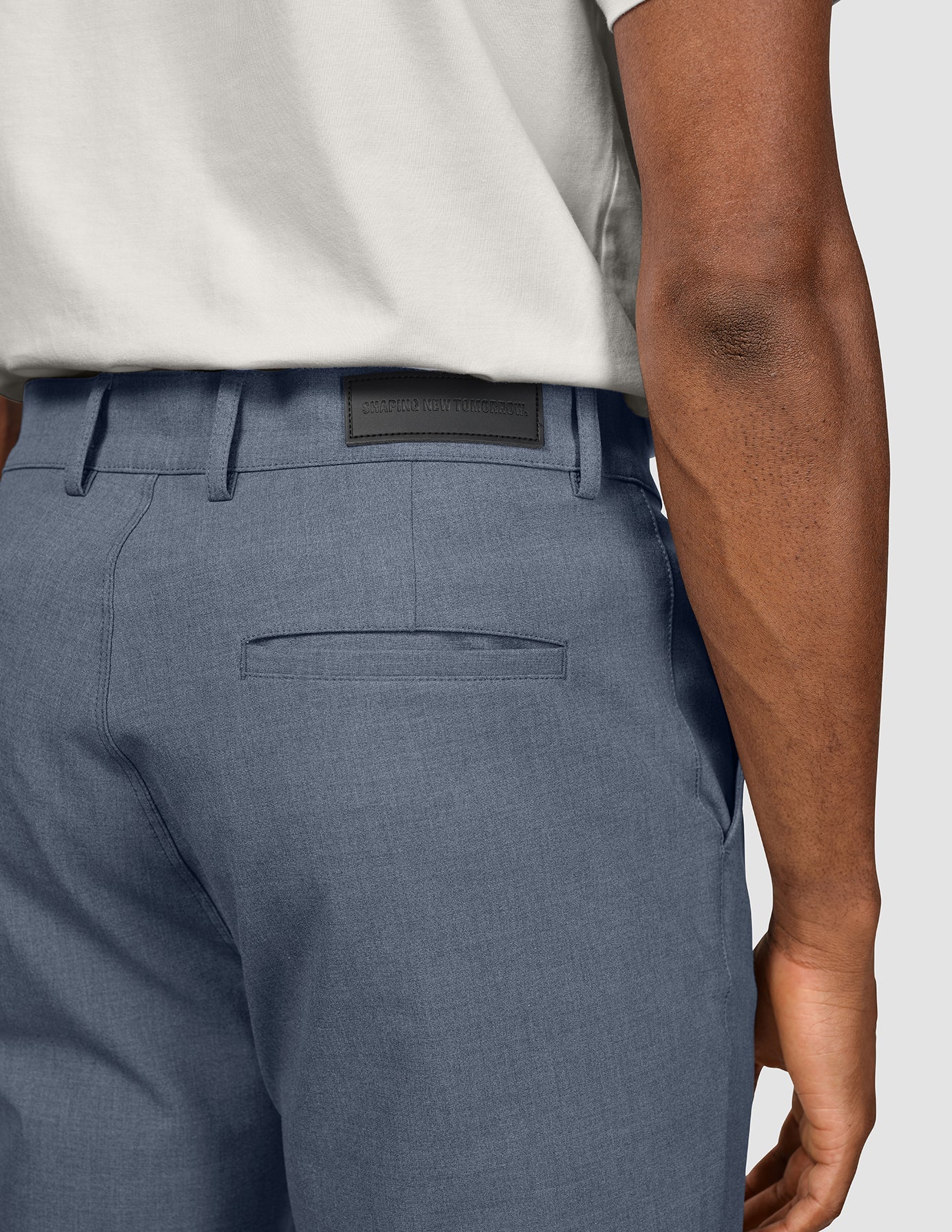 Essential Pants Slim Storm Blue Melange